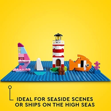 LEGO Classic Blue Baseplate 32x32 Stud Foundation for Building