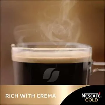 NESCAFE Instant Espresso In Jar, 3.5 Ounce Imported From The UK England Strong Tasting Rich Coffee With Velvety Coffee Crema British Instant Coffee