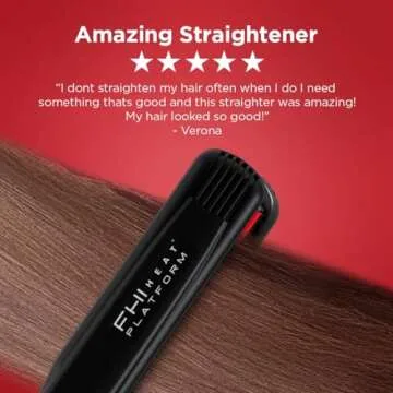 FHI HEAT Platform Pro Styling Tourmaline Hair Straightener for All Hair Types, 1 1/4 Inch