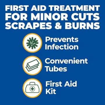 Globe (4 Pack Triple Antibiotic First Aid Ointment, 1 oz, First Aid Antibiotic Ointment, 24-Hour Infection Protection, Wound Care Treatment for Minor Scrapes, Burns and Cuts