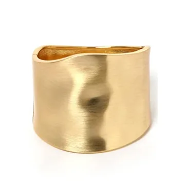 Long Tiantian Chunky Gold Cuff Bracelet for Women: Unique Style