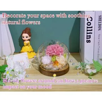 Valley of Rain & Forest Long-Lasting Real Flowers, Unique Floral Gift for You to Send Love for All Occasions, for Indoor Decoration (Pink Carnation, White Rose, Yellow-Champagne Rose)