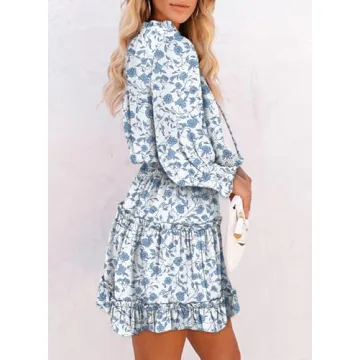 Dokotoo Women's Stylish Floral Print Dress for All Occasions