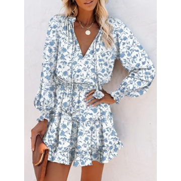 Dokotoo Women's Stylish Floral Print Dress for All Occasions