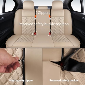 HChengkikz Waterproof Leather Car Seat Covers