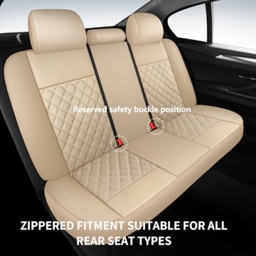 HChengkikz Waterproof Leather Car Seat Covers