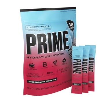 PRIME HYDRATION+ Sticks Cherry Freeze Electrolyte Powder