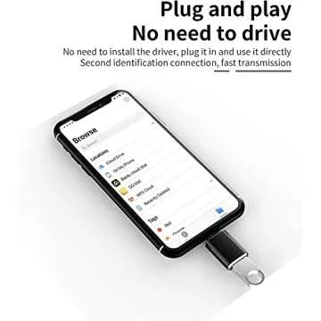 Lightning to USB 3.0 OTG Adapter - Portable & Certified