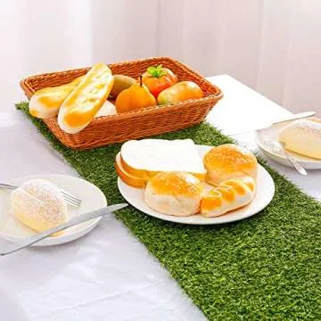 Farochy Artificial Grass Table Runners - Synthetic Grass Table Runner for Wedding Party, Birthday, Banquet, Baby Shower, Home Decorations (14 x 48 inches)