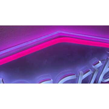 FireFly Home and Décor Designer Neon LED Signage Wall Light Hanging Decoration for Kids Room, Living Room, Special Occasion and Holidays 12V Power Supply - Crypto Mining Symbol 15 inch x 14 inch