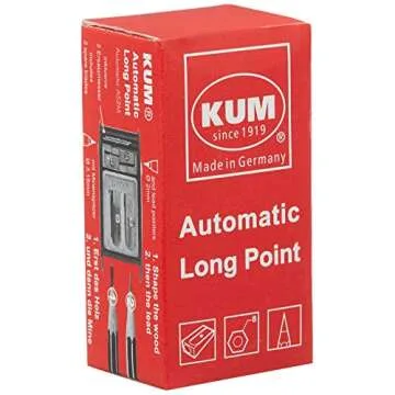 Kum AS2, Two Hole Automatic Long Point Pencil Sharpener, Mfg Part Number 1053021 (Extra lids not Included)