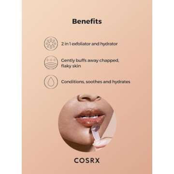 COSRX Lip Care Balm for Dry Chapped Lips, Enriched with Shea Butter, Sleeping Mask, Korean Skin Care, Animal Testing-Free, Artificial Fragrance-Free, Parabens-Free (Lip Scrub)