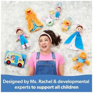 Ms. Rachel Herbie Lovey - Soft Machine Washable Security Blanket