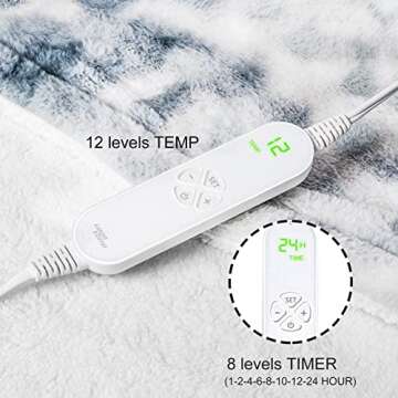 GOQO TOMO Heated Weighted Blanket for Ultimate Comfort