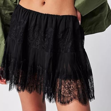 Trendy Y2K Lace Mini Skirt for Fashionable Women