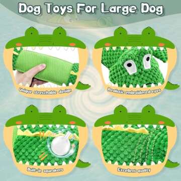 WOWBALA Dog Toys for Aggressive Chewers - Interactive & Durable