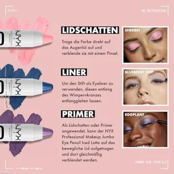 NYX Jumbo Eye Pencil Yogurt Blendable Eyeshadow Eyeliner