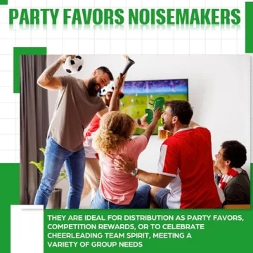 6 Green Cowbells for Sporting Events & Celebrations