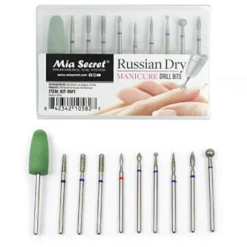 Professional Russian Dry Manicure Drill Bit Set for Nails
