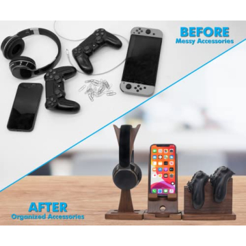 Adjustable Magnetic Controller Organizer for Gamers