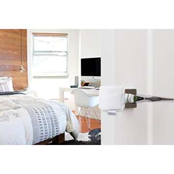 The Original Cushy Closer Door Cushion- White- | No More Noisy Doors! | Door Latch Cover- Baby Safet...