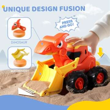 Wdebay 4 PCS Inertia Animal Car Toys for 1 Year Old Boy and Girl|Toddler Toys Age 1-2|1 Year Old Boy...