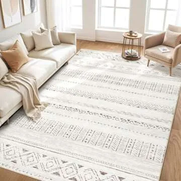 Soft Boho Moroccan Area Rug - Perfect for Home Decor