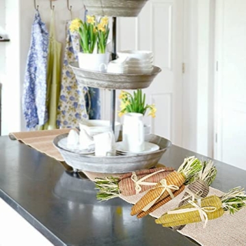 Nature Vibe 11 Inches Sisal Carrot Easter Decor for Spring