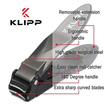 Stylish KLIPP Nail Clippers for Men with Catcher