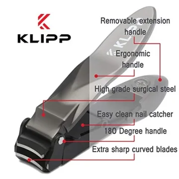 Stylish KLIPP Nail Clippers for Men with Catcher