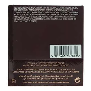 Charlotte Tilbury Refillable Airbrush Flawless Finish Powder - Eco-Friendly, Lightweight, Perfect fo...