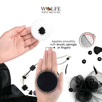 Wolfe FX Face Paints - Black 010 (30 gm) for All Occasions