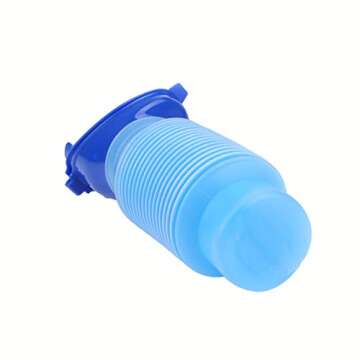 HGUIM Shrinkable Urinal,750ML Male Female Portable Mobile Toilet Potty Pee Urine Bottle,Reusable Emergency Urinal for Camping Car Travel Traffic Jam and Queuing