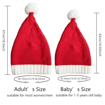Matching Family Christmas Hats for Parents and Kids