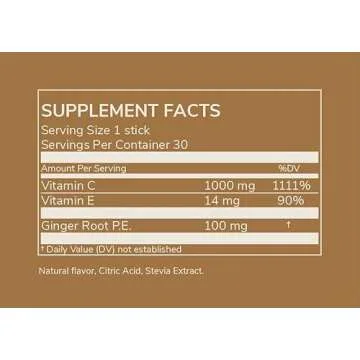 Rookie Wellness Well Vegan Immune Support Packets 1000mg Vitamin C