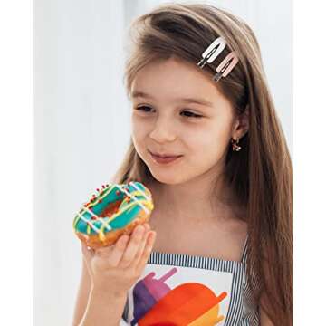 No Crease Hair Clips, 60 Pcs 2.3in Duck Billed Clips for Hair Sectioning and Styling (6 Colors)