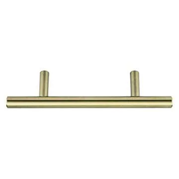 Amazon Basics Euro Bar Cabinet Handle Pack - 25 Elegant Golden Champagne Handles
