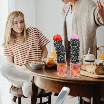 NUOBESTY Snake Cans Jump Spring Snake Toy Prank Jokes in A Can Toy Sweet Candy Can Snake Trick Toy for Halloween Carnival Party Supplies 3pcs