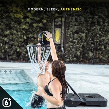 Pool Boy Sports Pool Basketball Hoop with 3 Balls & Pump