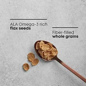Nature's Path Organic Flax Plus Multibran Flakes Cereal, 13.25 Ounce (Pack of 6), Non-GMO, 16g Whole Grains, with Omega-3 Rich Flax Seeds