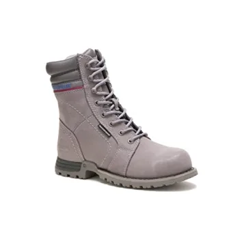 Echo Waterproof Steel Toe Work Boot - Frost Grey 7.5
