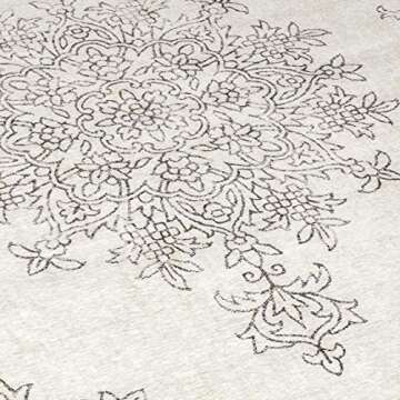 ReaLife Machine Washable Area Rug Runner - Living Room Bedroom Bathroom Kitchen Entryway Office - Pa...