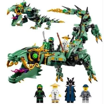 LEGO NINJAGO Movie Green Ninja Mech Dragon 70612 Ninja Toy with Dragon Figurine Building Kit (544 Pieces)