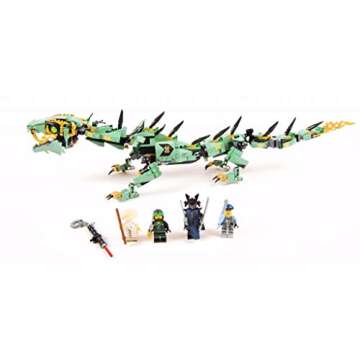 LEGO NINJAGO Movie Green Ninja Mech Dragon 70612 Ninja Toy with Dragon Figurine Building Kit (544 Pieces)