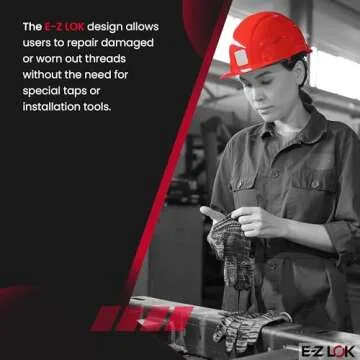 E-Z LOK 400-4 Threaded Insert, Brass, Knife Thread, 1/4"-20 Internal Threads, 0.500" Length (Pack of 25)