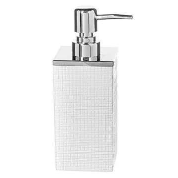 Elegant Estella White Bathroom Accessories Set - 4 Piece