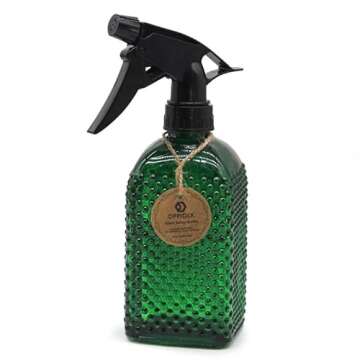 OFFIDIX Fine Mist Plant Mister,Handheld Pressure Glass Spray Bottles,Watering Can with Adjustable No...