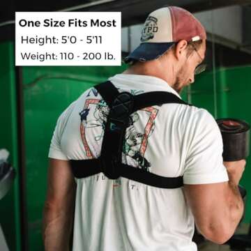 CAYATCH Back Brace Posture Corrector for Men & Women. FSA/HSA Approved. 80 Posture Exercise Videos I...