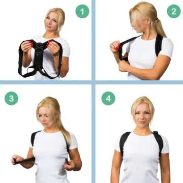 CAYATCH Back Brace Posture Corrector for Men & Women. FSA/HSA Approved. 80 Posture Exercise Videos Included. Perfect Fit with Dual Adjustment System for Back Pain Relief (One Size Fits Most)