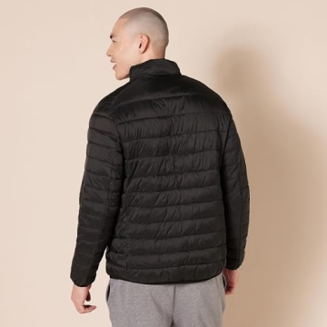 Packable Lightweight Water-Resistant Puffer Jacket for Men